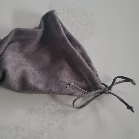 New Beston Grey Faux Suede Women's Pull On Over the Knee Stretch Boots  10 - Picture 5 of 14